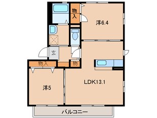 岩出駅 徒歩44分 2階の物件間取画像